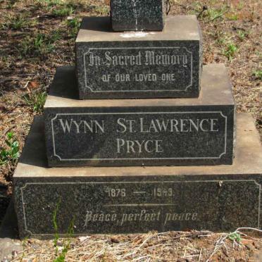 PRYCE Wynn St. Lawrence 1876-1949