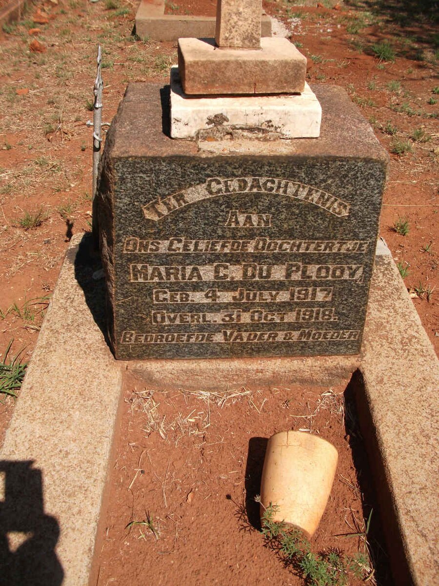 PLOOY Maria C., du 1917-1918