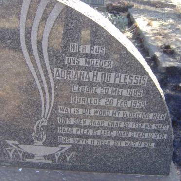 PLESSIS Andreas Wynand, du 1886-1953 &amp; Adriana H. 1885-1959