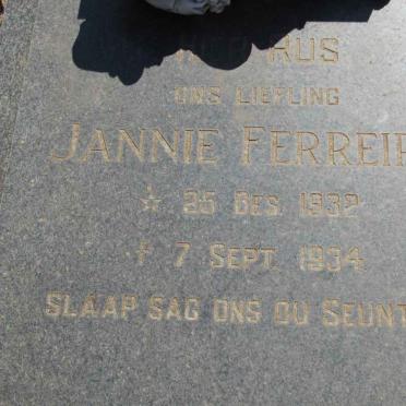 FERREIRA Jannie 1932-1934