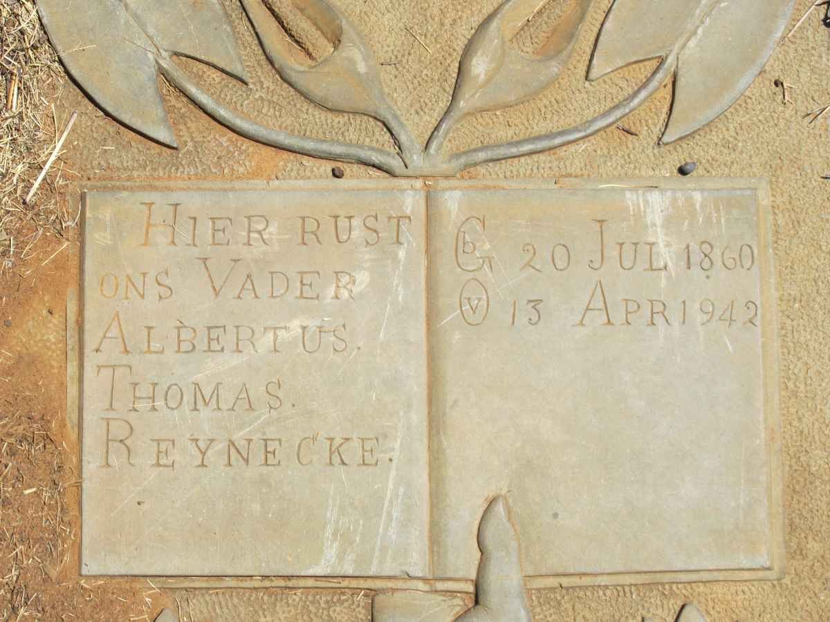 REYNECKE Albertus Thomas 1860-1942