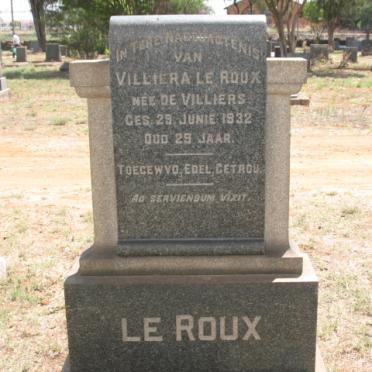 ROUX Villiera, le nee DE VILLIERS -1932