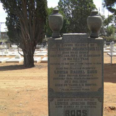 ROOS Francois Johannes -1924 &amp; Louisa Josena ALDRED 1864-1933 :: ROOS Louisa Rachel