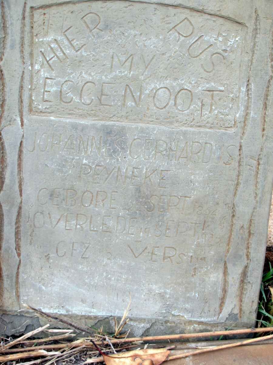 REYNEKE Johannes Gerhardus 1854-19??