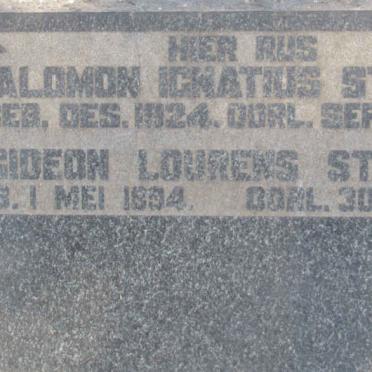 STRYDOM Salomon Ignatius 1924-1946 :: STRYDOM Gideon Lourens 1894-1960