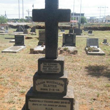 SLATER Lilian Magdalene 1914-1931