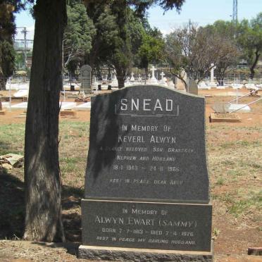 SNEAD Alwyn Ewart 1913-1976 :: Keverl Alwyn 1943-196?