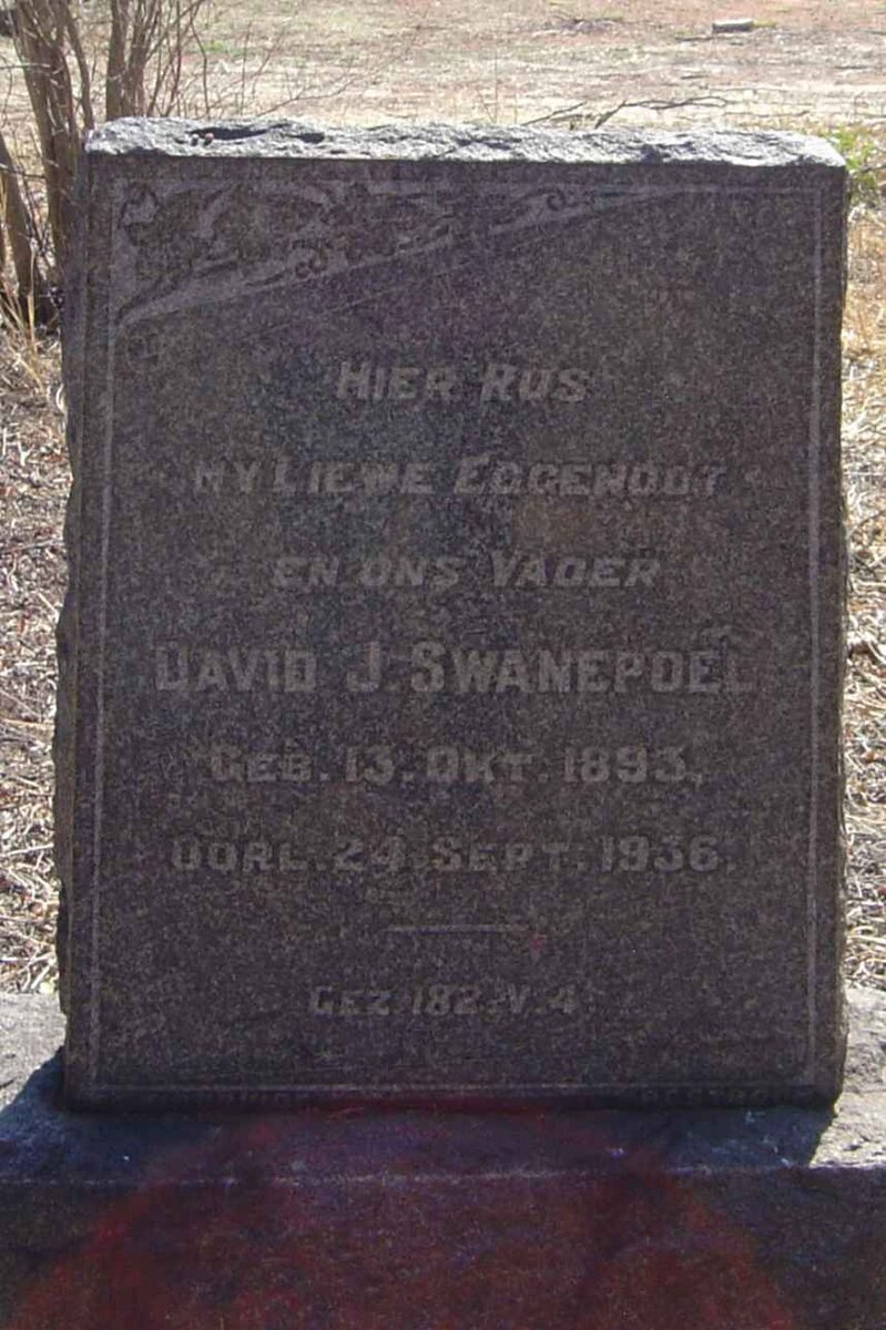 SWANEPOEL David J. 1893-1936