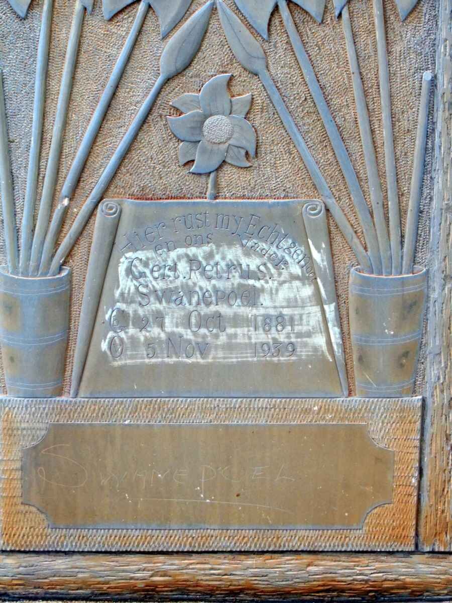 SWANEPOEL Gert Petrus 1881-1939