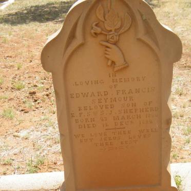 SHEPHERD Edward Francis Seymour 1890-1899