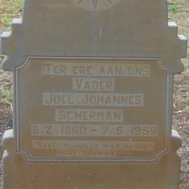 SCHERMAN Joel Johannes 1860-1939