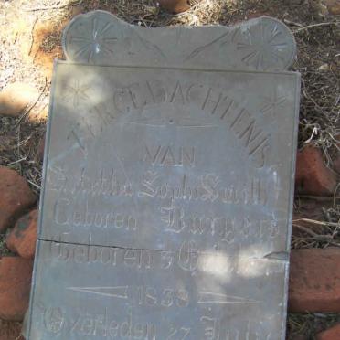 SMITH Aletha Sophi nee BURGERS 1838-1890