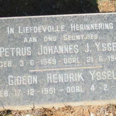 YSSEL Petrus Johannes J. 1949-1949 :: YSSEL Gideon Hendrik 1951-1952
