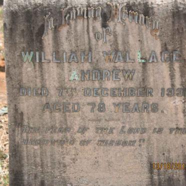 ANDREW William Wallace -1931