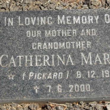 LLEWELLYN Catherina Maria nee PICKARD 1914-2000