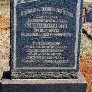 WYNGAARDT Cornelia Elizabeth, van nee VAN DYK 1907-1951