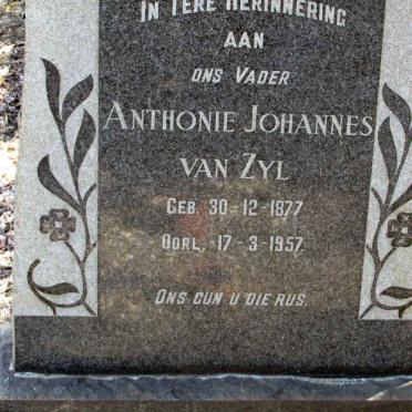 ZYL Anthonie Johannes, van 1877-1957