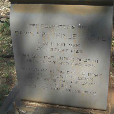 ZYL David Marthinus, van 1925-1943