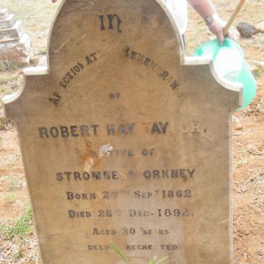 TAYLOR Robert Hay 1862-1892