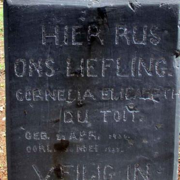 TOIT Cornelia Elizabeth, du 19??-19??