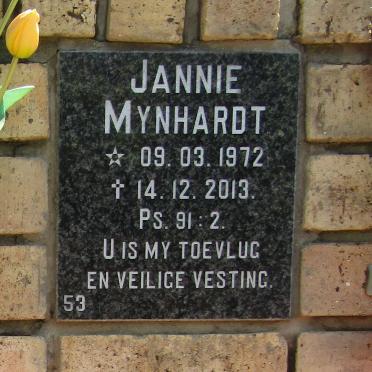 MYNHARDT Jannie 1972-2013