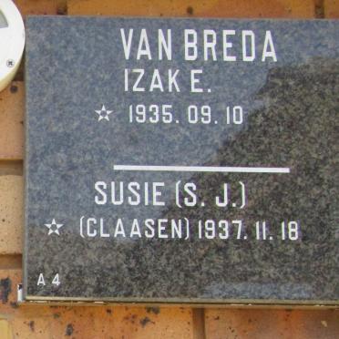 BREDA Izak E., van 1935- &amp; S.J. CLAASEN 1937-