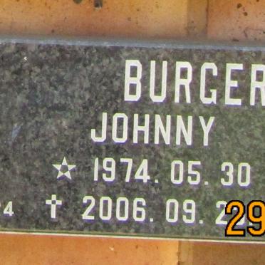 BURGER Johnny 1974-2006