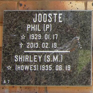 JOOSTE P. 1929-2013 &amp; S.M. HOWES 1935-
