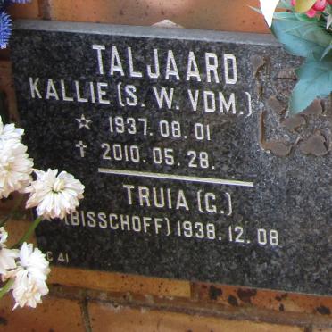TALJAARD S.W. vdM. 1937-2010 &amp; G. BISSCHOFF 1938-