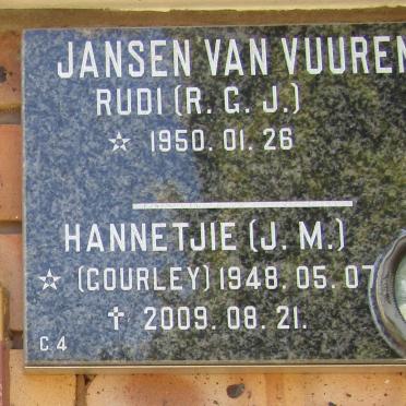 VUUREN R.G.J., Jansen van 1950- &amp; J.M. GOURLEY 1948-2009
