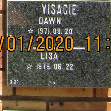 VISAGIE Dawn 1971- &amp; Lisa 1975-