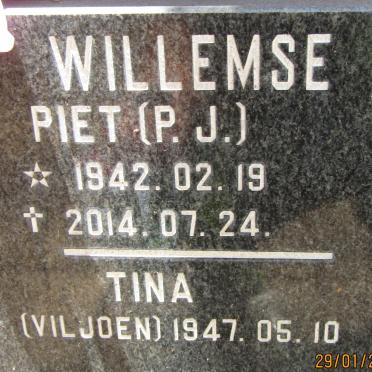 WILLEMSE P.J. 1942-2014 &amp; Tina VILJOEN 1947-