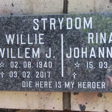 STRYDOM Willem J. 1940-2017 &amp; Johanna C. 1948-