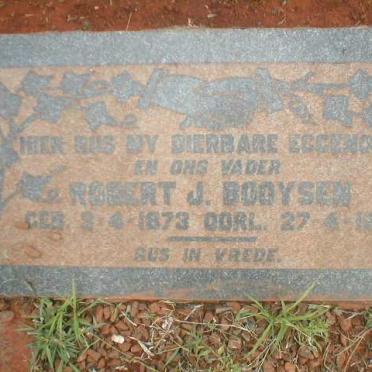 BOOYSEN Robert J.1873-1941