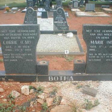 BOTHA C.A.P 1924-1981 &amp; M.C. 1932-