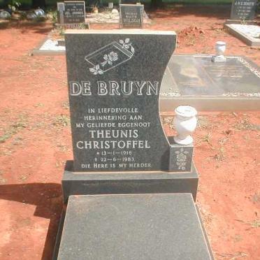 BRUYN Theunis Christoffel, de 1918-1983