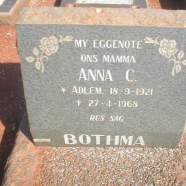BOTHMA Anna C. nee ADLEM 1921-1968