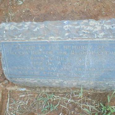 BLOMMESTEIN Helena Hester, van 1861-1940