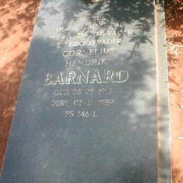 BARNARD Cornelius Hendrik 1915 - 1989