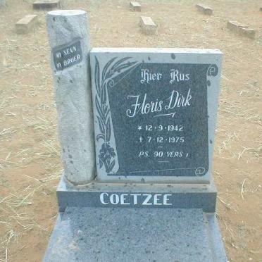 COETZEE Floris Dirk 1942-1975