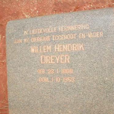 DREYER Willem Hendrik 1888-1953