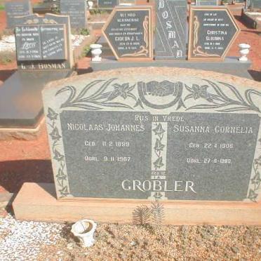 GROBLER Nicolaas Johannes 1899-1967 &amp; Susanna Cornelia 1908-1980
