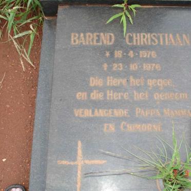 GREYLING Barend Christiaan 1976-1976