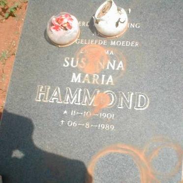 HAMMOND Susanna Maria 1901-1989