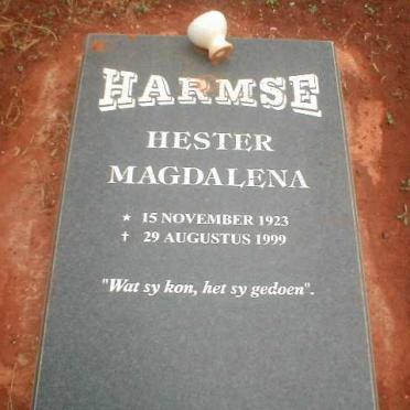 HARMSE Hester Magdalena 1923-1999