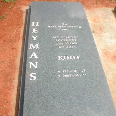 HEYMANS Koot 1938-2003