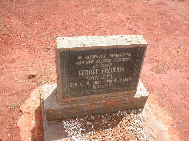 ZYL George Frederik, van 1902-1963