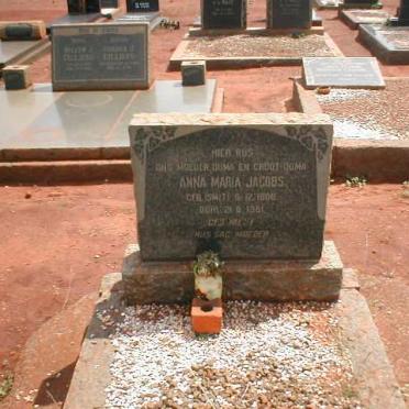 JACOBS Anna Maria nee SMIT 1888-1961