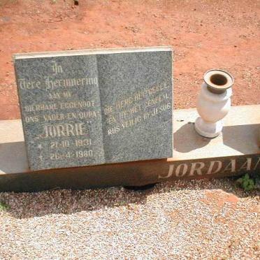 JORDAAN Jorrie 1931-1980