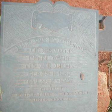 LINDE Carel Dawid, van der 1890-1947